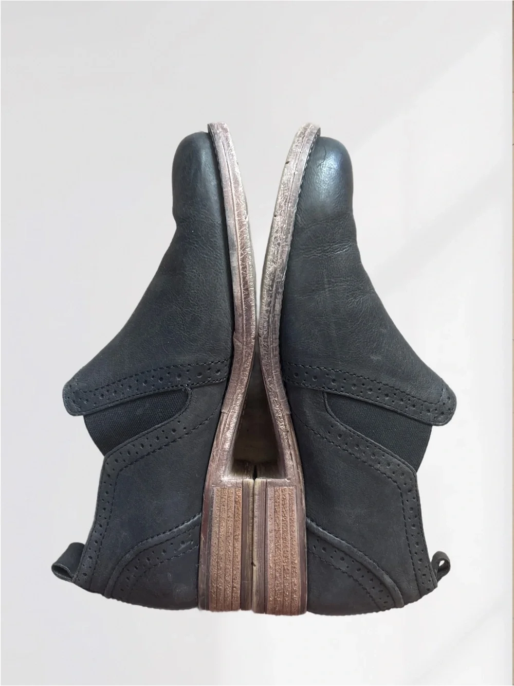 Josef Seibel Sienna 43 Black Slip-On Leather Ankle Bootie/Shoe Size 39 or 8.5